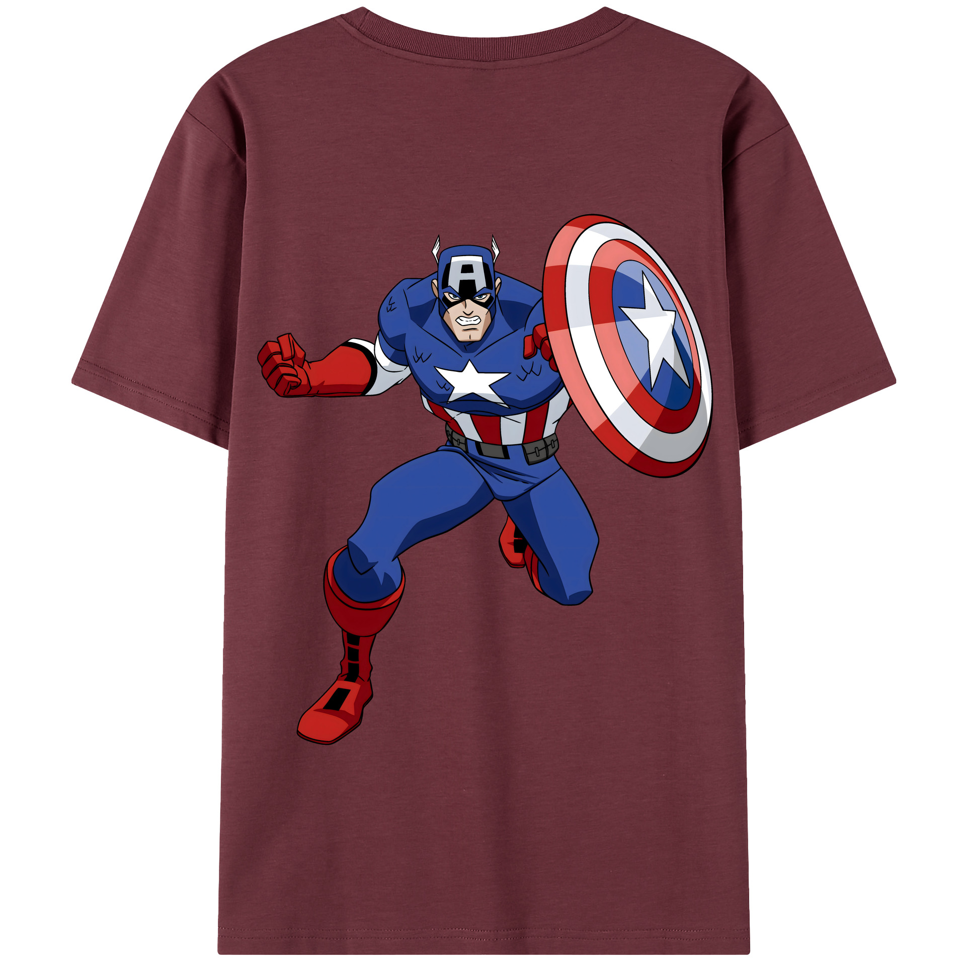 （画像用） アベンジャーズ The Avengers 綿100％半袖Tシャツ（背面プリント）